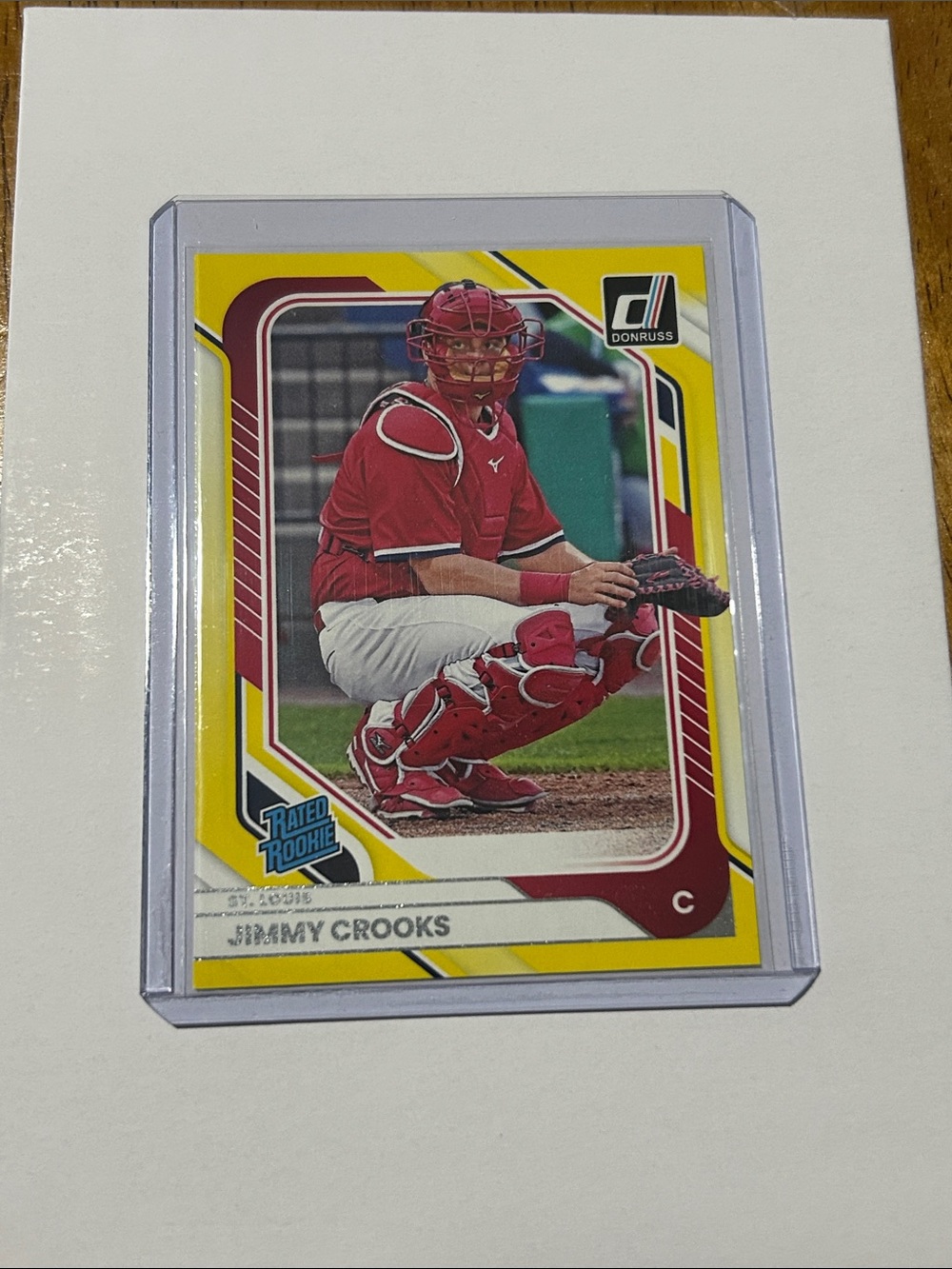 2026 Donruss Baseball Yellow Flood Parallel Exclusive Jimmy Crooks